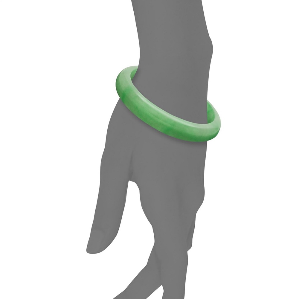 Jade Bangle Solid Two Tone Green & Lavender From … - image 6